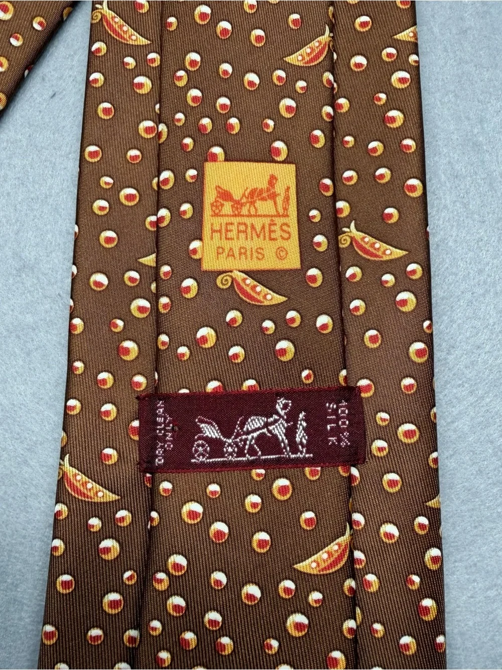 Hermes silk tie